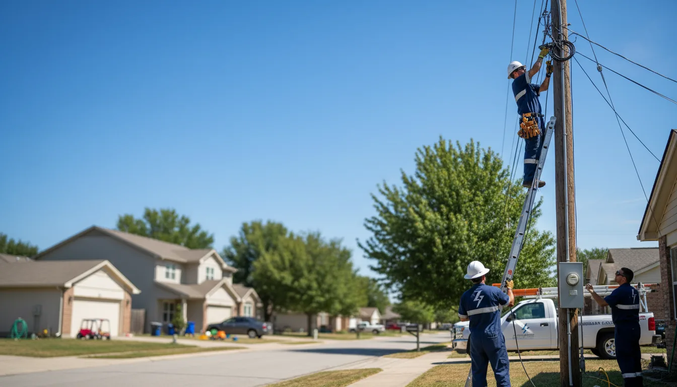 Residential electrician providing installation services in Greenwich, KS